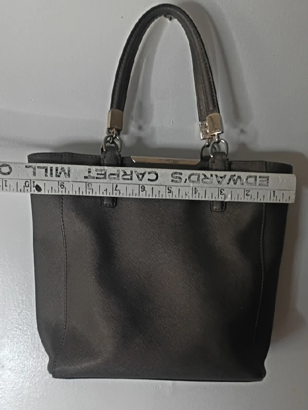 Coach Madison Saffiano Mini North South Tote Bronze Purse Bag